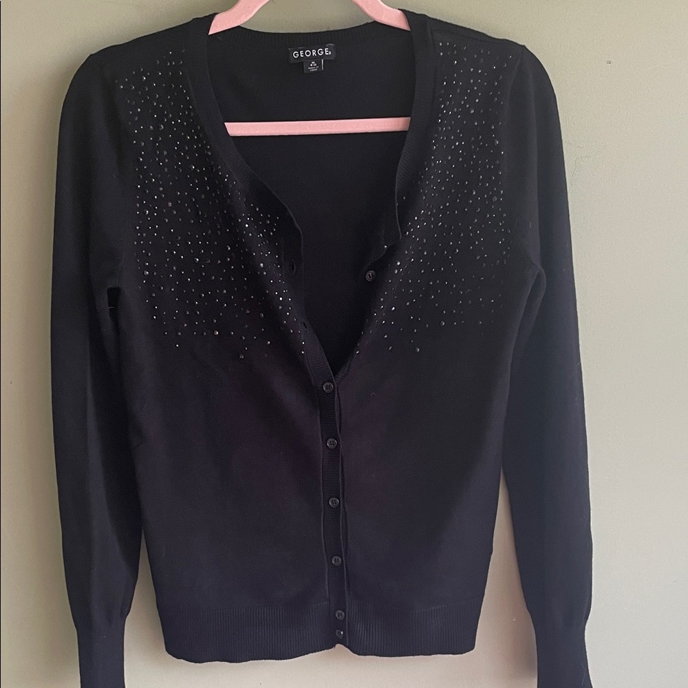 George Black Women's Cardigan with Studded Detail